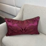 Pindler Silk Fabric in Magenta Pillow - Image 3