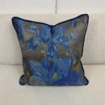 Mystic Flowers in Blue Pillow