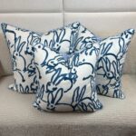 Lee Jofa Hutch Crewel Teal Pillow