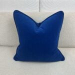 Blue Velvet Accent Pillow