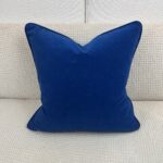 Blue Velvet Accent Pillow - Image 2