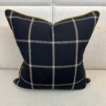 Custom Black and Gold Throw Pillow