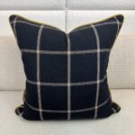 Custom Black and Gold Throw Pillow - Image 2