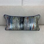 Brushstroke Velvet / Maldive Pillow