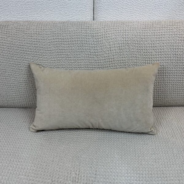 Desert Tan Velvet Lumbar Pillow