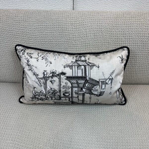 Asia Motif Lumbar Pillow