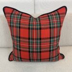 Red Plaid Throw Pillow - Image 2