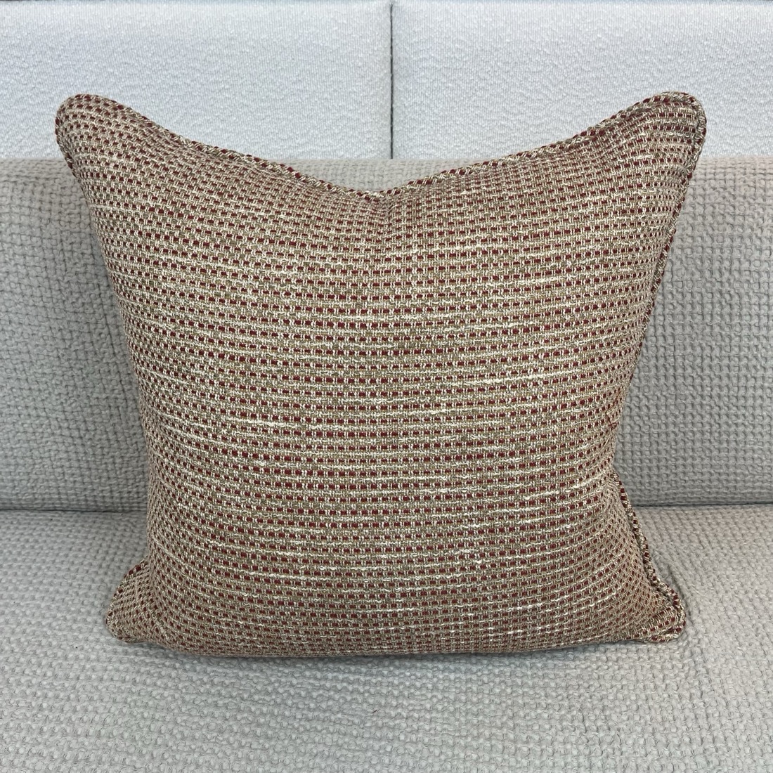 img_7944 Gold and Red Woven PILLOW - Image 1