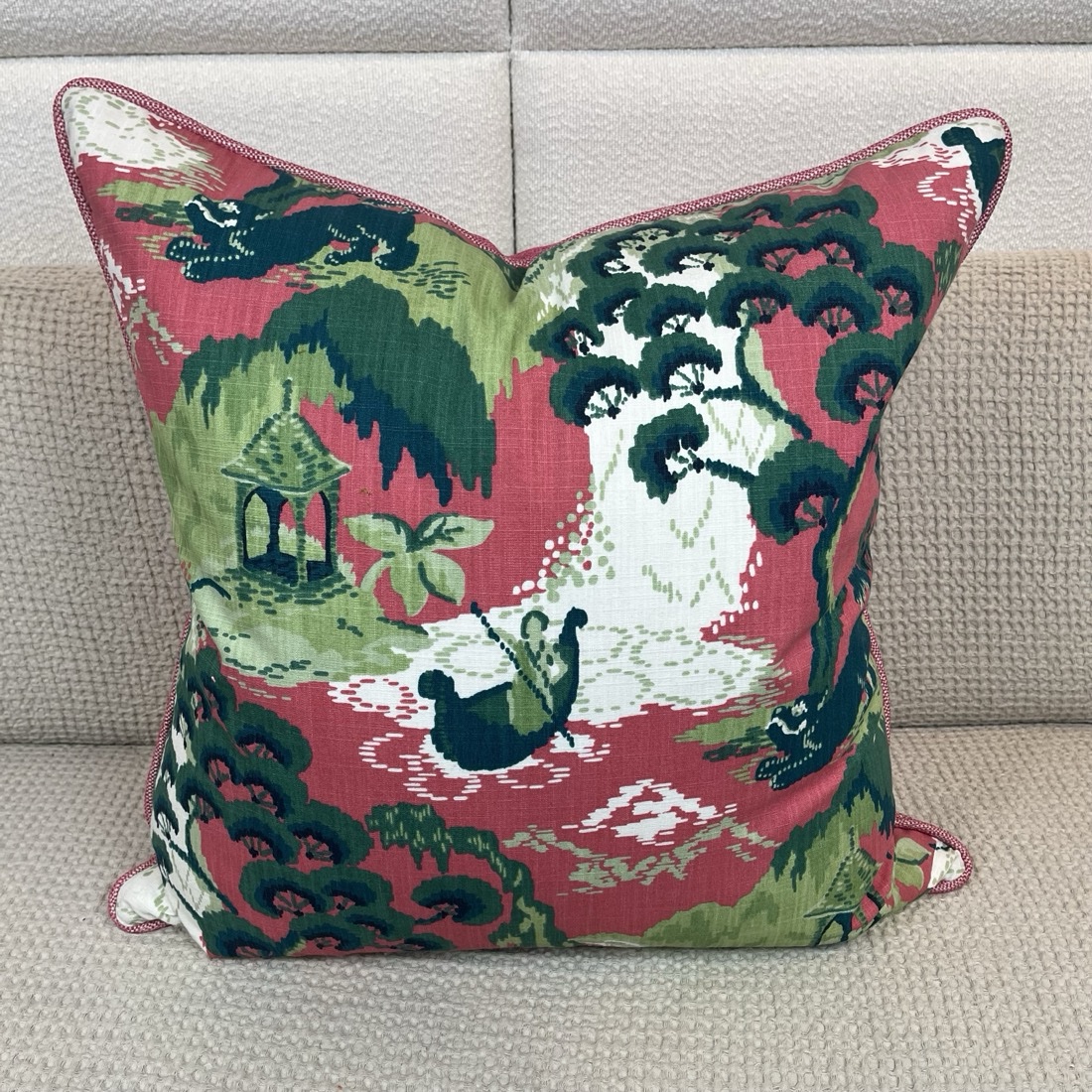 img_7969 Robert Allen Print Pillow - Image 1