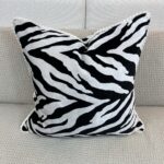 Soft Zebra Print Pillow