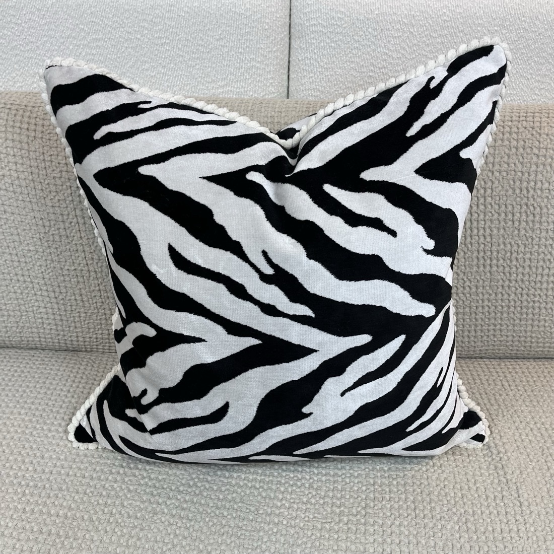 img_7992 Soft Zebra Print Pillow - Image 1